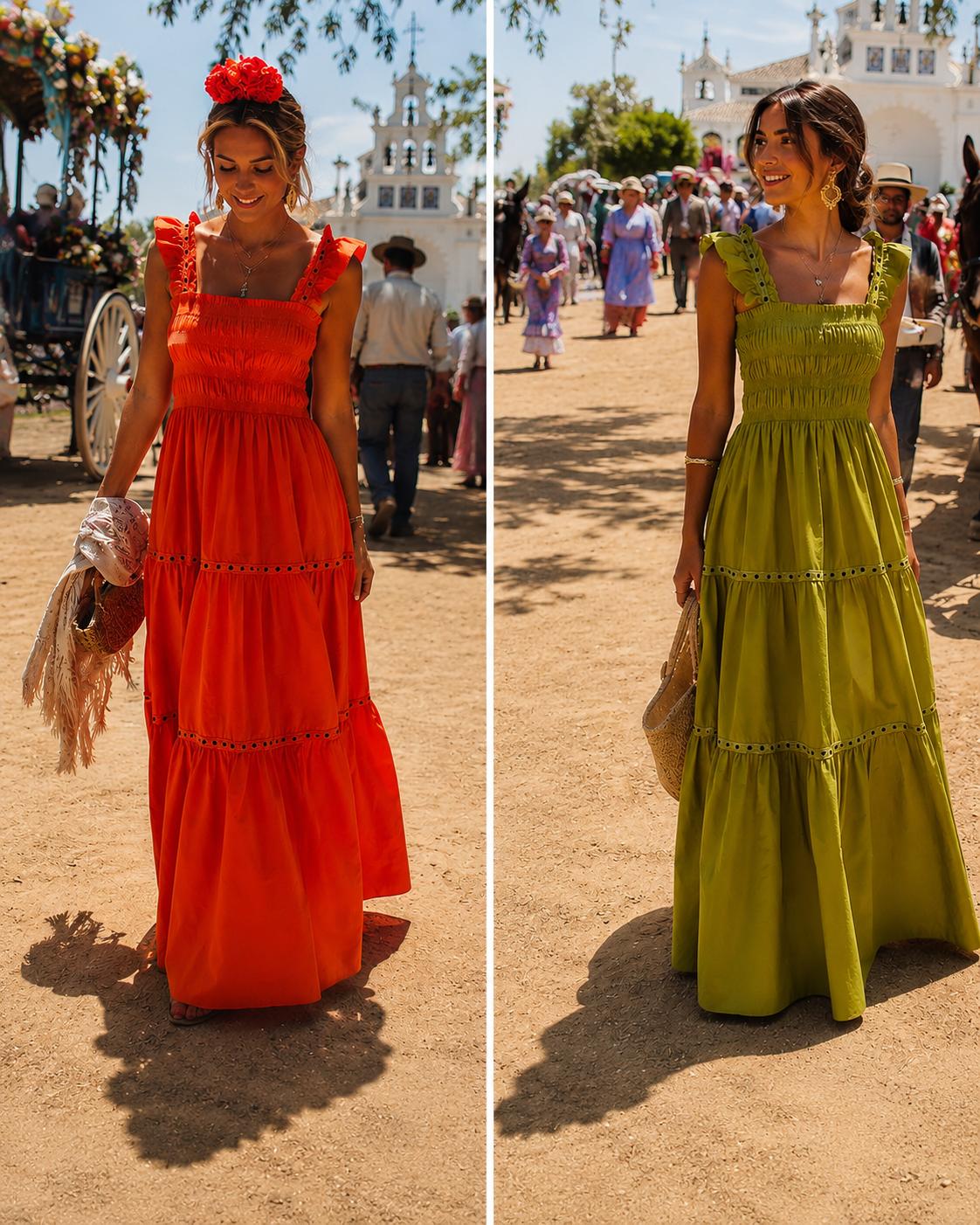 Vestido Alma naranja